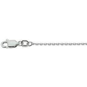 collier anker gediamanteerd 1,3 mm 36 + 4 cm