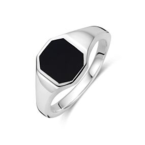 chevalière en onyx massif