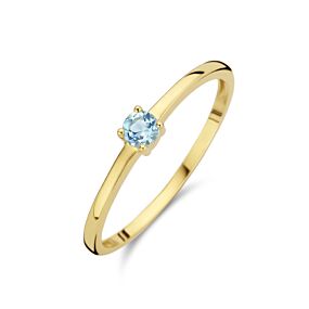 ring met geboortesteen aquamarijn maart