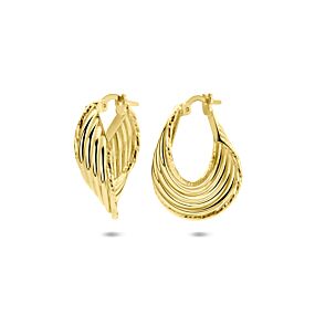 boucles d'oreilles anneaux en diamant 25 mm 1 micron
