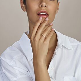 ring lab grown diamant 0.25ct h si