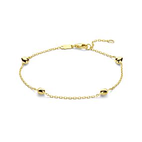 armband hartjes 16 - 18 cm