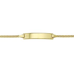 graveerarmband gourmette plaat 5,0 mm