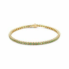 tennisarmband smaragd 1.674ct 18cm