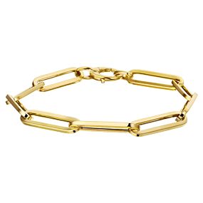 armband paperclip vierkante buis 6,0 mm 19 cm