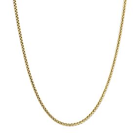 9k collier vossestaart 3,0 mm 45 cm massief