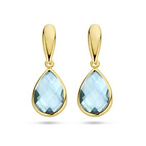 oorhangers blauw topaas