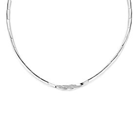 collier zircon 7 mm  42 + 3 cm