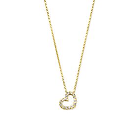 collier hartje lab grown diamant 0.08ct g vs 40 + 2 + 2 cm 