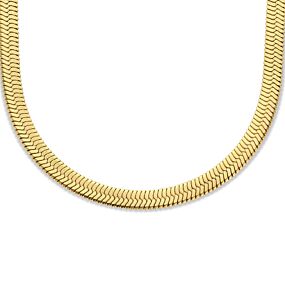 collier slang plat 6,3 mm 42 cm ion plating