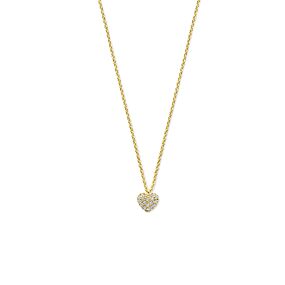 collier cœur diamant 0.09ct  h si 44 cm