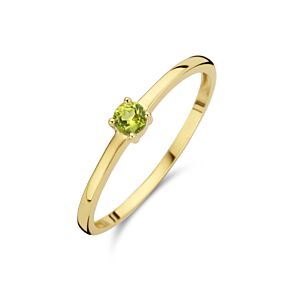 ring met geboortesteen peridot augustus