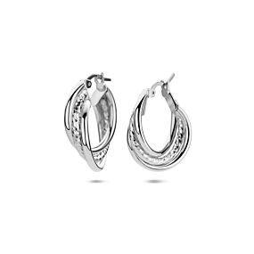boucles d'oreilles anneaux en diamant 23,5 mm