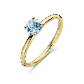 ring blauw topaas 5,0 mm