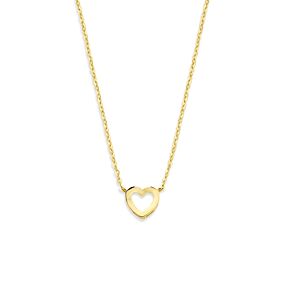 9k collier hartje 41 - 43 - 45 cm