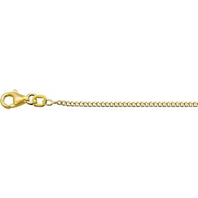 collier gourmette 4-zijdes geslepen 1,4 mm 41 - 43 - 45 cm