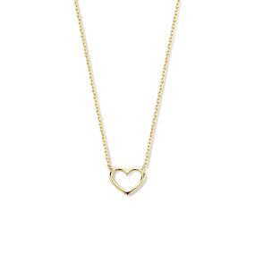 9k collier cœurs 40 - 42 - 44 cm