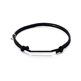 armband katoen zwart 16 - 32 cm
