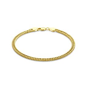 armband gourmette massief 3,8 mm 19 cm