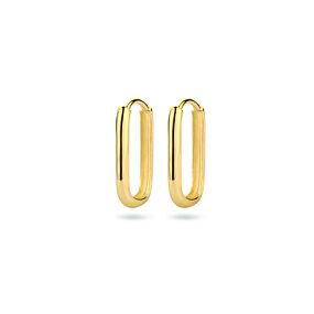 9k klapoorringen paperclip 16 mm