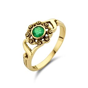 vintage ring smaragd