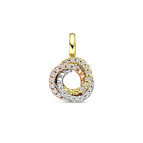 pendentif diamant 0.13ct h si 14 mm