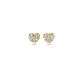 oorknoppen hartje diamant 0.18ct (2x 0.09ct) h si 5,5 mm