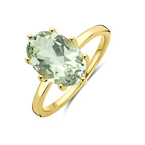 bague améthyste verte