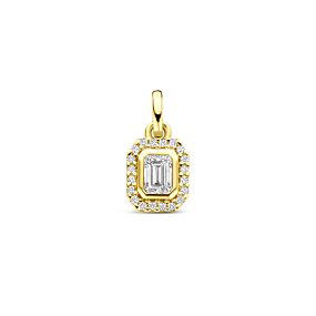 hanger diamant 0.31ct h si 13 mm halo