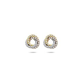 oorknoppen diamant 0.19ct (2x 0.095ct) h si 8 mm