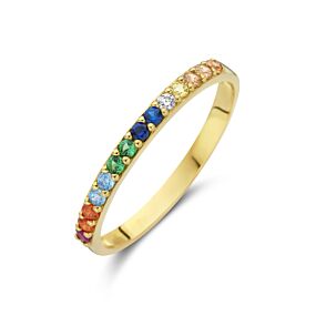 ring regenboog zirkonia