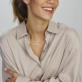 9k graveerhanger rondje 15 mm