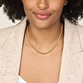 collier gourmette massief 3,8 mm 45 cm