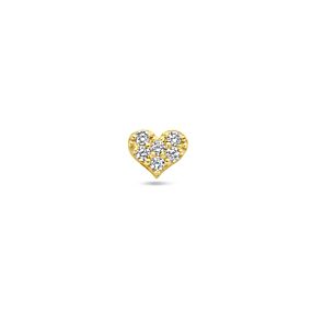 flat back piercing hartje zirkonia 3,5 mm