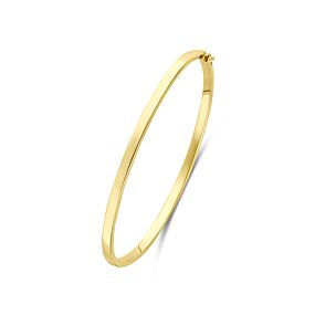 9k bangle scharnier vlakke buis massief 3 x 60 mm 