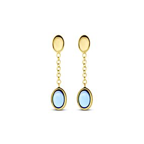 oorhangers london blue topaas 26 mm