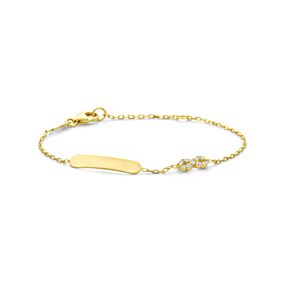graveerarmband infinity zirkonia 11 - 13 cm
